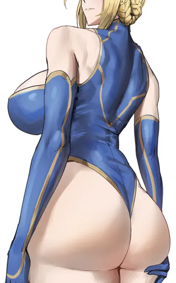 Пост #148: hans-kun, fate (series), fate/grand order, artoria pendragon (fate), artoria pendragon (lancer) (fate), 1girl, ass, back