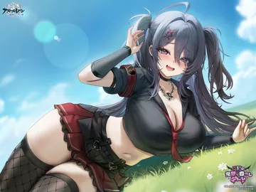 Пост #3415: freng, azur lane, z11 (azur lane), :d, 1girl, ahoge, black choker, black hair