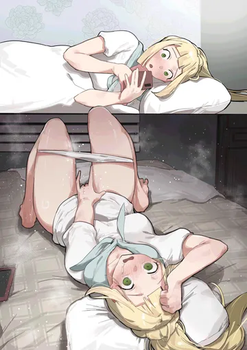 Пост #3380: ori zombie, pokemon, pokemon sun and moon, lillie (pokemon), 1girl, blonde hair, blush, breasts