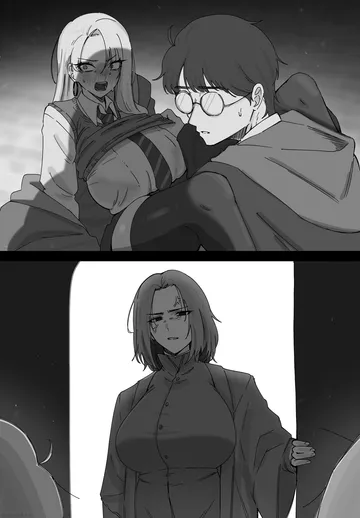 Пост #1155: nagomu 7 56, harry potter (series), wizarding world, harry potter, malfoid, severus snape, severus snape (redteneri), 1boy