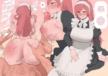 Пост #2341: ebinku, fire emblem, fire emblem awakening, cherche (fire emblem), 1boy, 1girl, alternate breast size (larger), alternate costume
