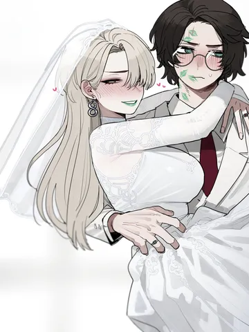 Пост #507: ratatatat74, harry potter (series), wizarding world, harry potter, malfoid, 1boy, 1girl, alternate costume, blonde hair, blush, breasts, bridal veil