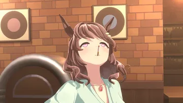 Пост #1824: moragearsolid, umamusume, light hello (umamusume), unclesink (umamusume), @ @, = =, > <, 1girl