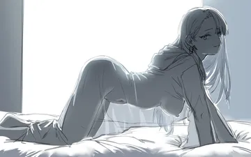 Пост #1693: hews, harry potter (series), wizarding world, malfoid, 1girl, all fours, ass, breasts