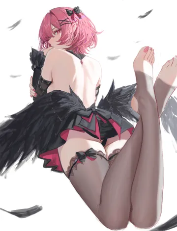 Пост #3170: neo (neorarty3), zenless zone zero, remielle dan, remielle dan (moonlight whispers), 1girl, ass, backless dress, backless outfit