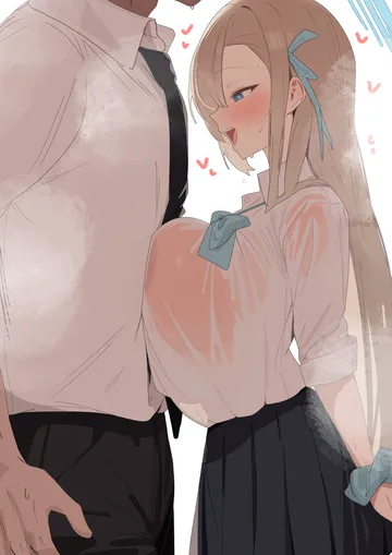 Пост #521: minii 160, blue archive, asuna (blue archive), asuna (school uniform) (blue archive), 1boy, 1girl, black necktie, black pants