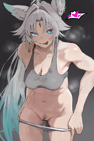 Пост #146: pom pom5959, honkai (series), honkai: star rail, feixiao (honkai: star rail), :p, 1girl, animal ear piercing, animal ears