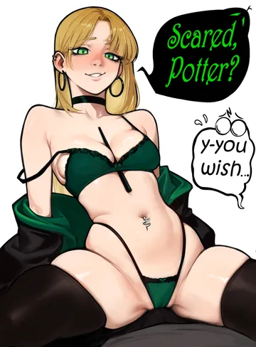 Пост #821: shaardy, harry potter (series), wizarding world, harry potter, malfoid, 1boy, 1girl, assertive female
