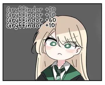 Пост #863: noahnote1104, harry potter (series), wizarding world, malfoid, >:(, 1girl, black robe, blonde hair