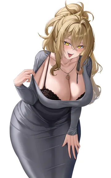 Пост #1770: kaijiba, lion (alleyway temptress) (azur lane), lion (azur lane), 1girl, azur lane, black bra, blush, bra