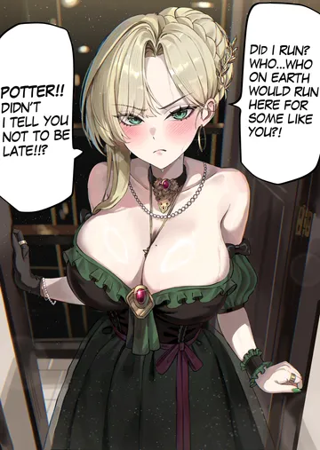 Пост #2762: elker, harry potter (series), wizarding world, malfoid, 1girl, bare shoulders, black gloves, blonde hair