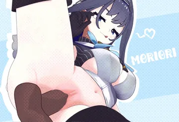 Пост #1808: moriori2wa, hololive, hololive english, ouro kronii, ouro kronii (1st costume), 1girl, 3d, black gloves