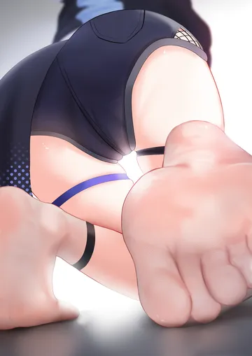 Пост #3696: rancidronin, honkai (series), honkai: star rail, silver wolf (honkai: star rail), 1girl, ass, ass focus, barefoot
