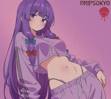 Пост #2292: shirenai, touhou, patchouli knowledge, 1girl, alternate costume, blue bow, blunt bangs, bow