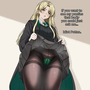 Пост #878: yamato3433, harry potter (series), wizarding world, malfoid, 1girl, black robe, black sweater, blonde hair