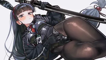 Пост #575: ebora, limbus company, project moon, aeng-du (project moon), 1girl, black eyes, black gloves, black hair