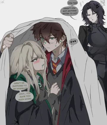 Пост #795: laizent art, harry potter (series), wizarding world, harry potter, malfoid, severus snape, severus snape (redteneri), 1boy