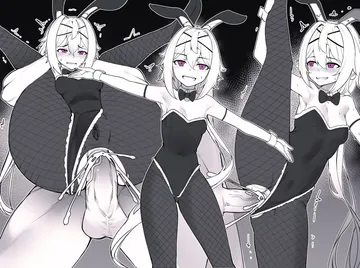 Пост #1948: 1boy, 1girl, anal, animal ears, blush, bow, bowtie, breasts