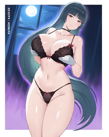 Пост #3269: kaos art, pokemon, pokemon firered and leafgreen, sabrina (pokemon), 1girl, alternate breast size (larger), bare shoulders, black bra