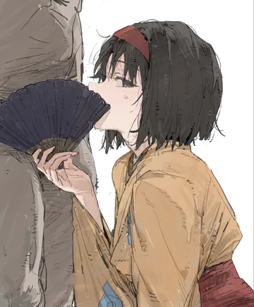 Пост #2781: le (szs0k), pokemon, pokemon firered and leafgreen, erika (pokemon), 1boy, 1girl, black hair, covering own mouth
