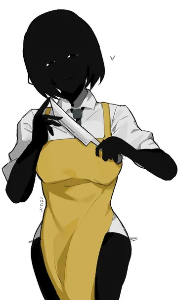 Пост #119: nate hand gesture, nate, huge breasts, knife, looking at viewer, artist request, source request