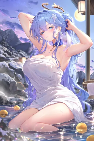 Пост #2816: kuroida, honkai (series), honkai: star rail, robin (honkai: star rail), 1girl, aqua eyes, armpits, arms up