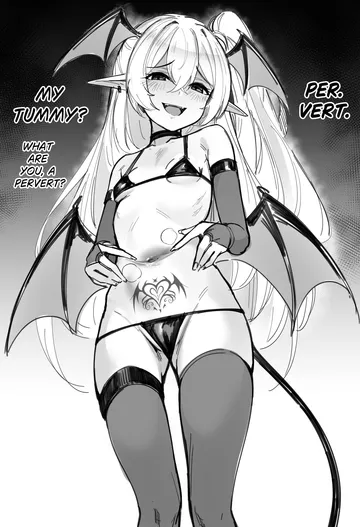 Пост #1955: 1girl, bikini, blush, breasts, bridal gauntlets, choker, demon girl, demon tail