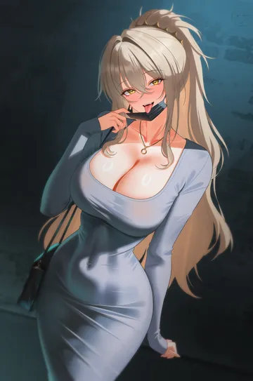 Пост #3931: birdking (king33), azur lane, lion (alleyway temptress) (azur lane), lion (azur lane), 1girl, bag, black bag, blonde hair