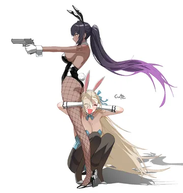 Пост #3024: loading asdf, blue archive, asuna (blue archive), asuna (bunny) (blue archive), karin (blue archive), karin (bunny) (blue archive), 2girls, animal ears