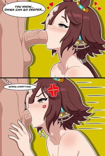 Пост #1545: eviconstantine, umamusume, vodka (umamusume), ^^^, 1boy, 1girl, 2koma, anger vein