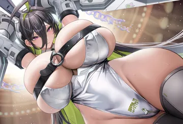 Пост #1892: kouglof0141, goddess of victory: nikke, guilty (mighty bunny) (nikke), guilty (nikke), 1girl, animal ears, breast strap, breasts