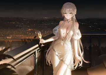 Пост #2798: 95 (jiuwujiang), girls' frontline, girls' frontline 2: exilium, black groza (girls' frontline 2), ots-14 (destined love) (girls' frontline), ots-14 (girls' frontline), 1girl, balcony
