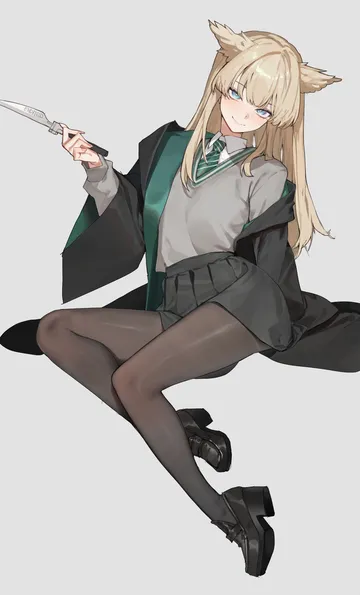 Пост #235: tunamayo (dsasd751), arknights, arknights: endfield, harry potter (series), wizarding world, malfoid, perlica (arknights), 1girl